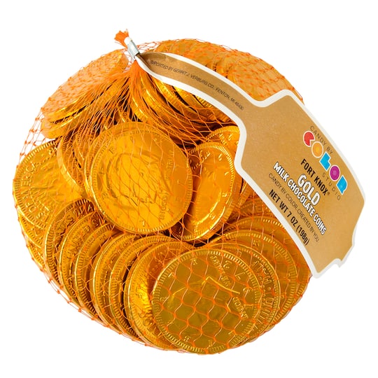 Candy by Color Studio; Candy by Color Studio Fort Knox® Milk Chocolate Coins; Category:Candy; Image:1